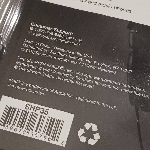 NWT! The Sharper Image Foldable Headphones - Picture 6 of 7